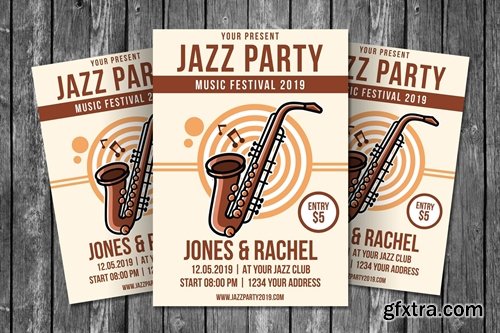 Jazz Party Flyer Template