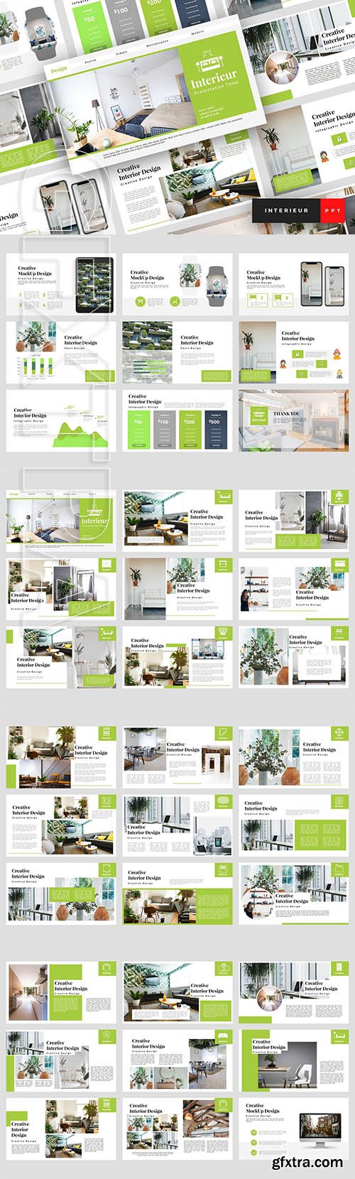 CreativeMarket - Interieur - Interior PowerPoint 3751549