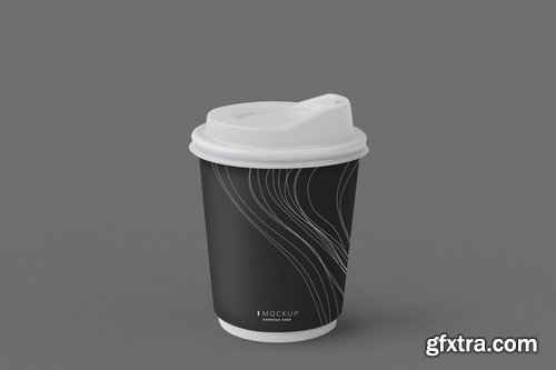 Grey Coffee Cup Mockup