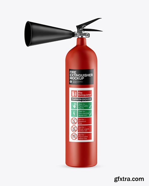 Matte Fire Extinguisher Mockup 43039