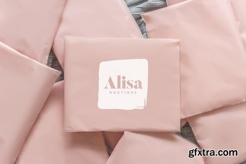 Pile of Shopping Packages Mockup