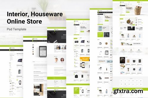 Interior & Houseware Online Store Psd Template