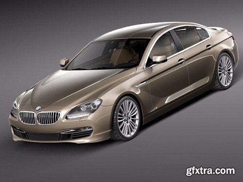 BMW 6 Gran Coupe 2013 3D Model