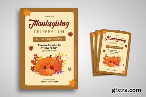 Thanksgiving Day Promo Flyer