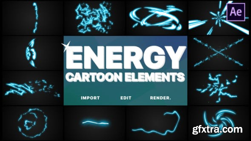VideoHive Cartoon Energy Elements | After Effects 23775253