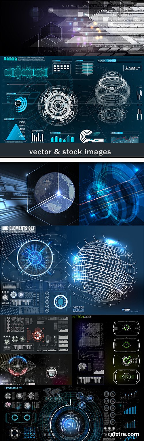 Technology system futuristic design background