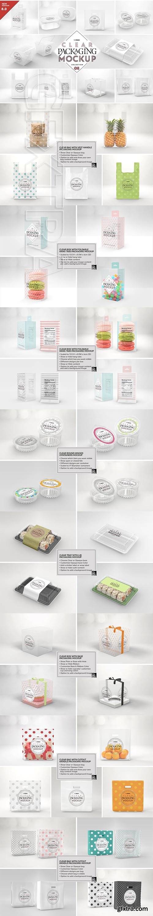 CreativeMarket - 08 Clear Container Packaging Mockups 3762467