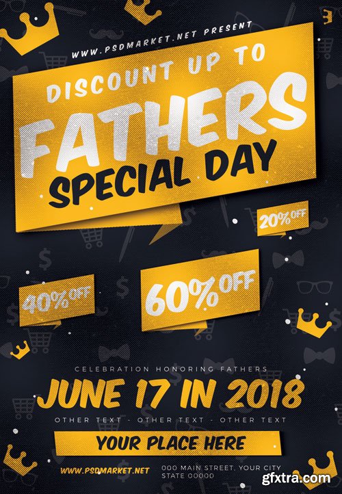 FATHERS DAY SALE FLYER – PSD TEMPLATE