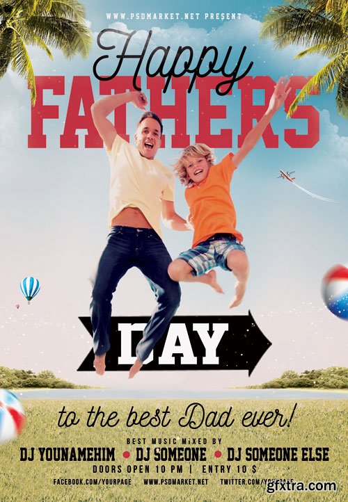 HAPPY FATHERS DAY FLYER – PSD TEMPLATE