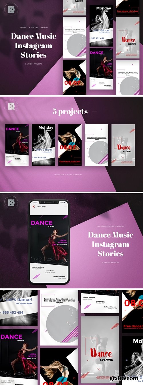 Dance Music Instagram Stories