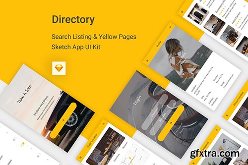 Directory - Listing Mobile App For Sketch