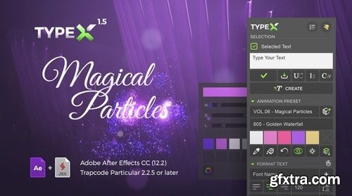TypeX Magical Particles Pack for After Effects v1.5.53 (Win/Mac)