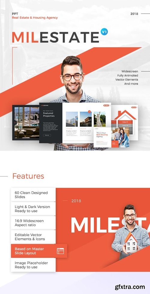 Graphicriver - Milestate Real Estate PowerPoint Presentation Template 22401888