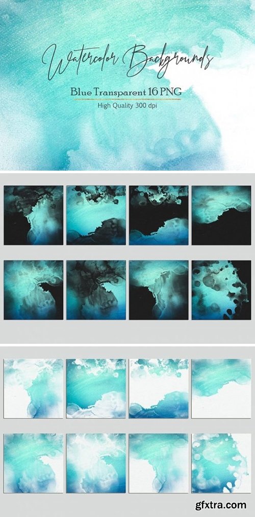 Watercolor PNG Backgrounds