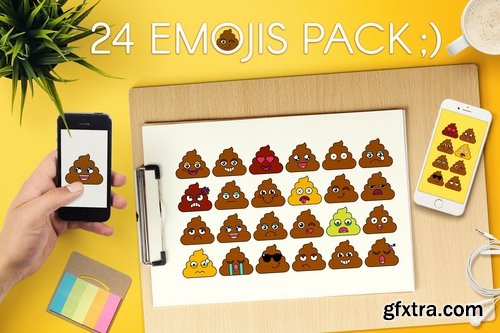 Poop Emoji Set
