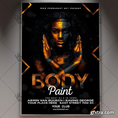 Body Paint Flyer – PSD Template