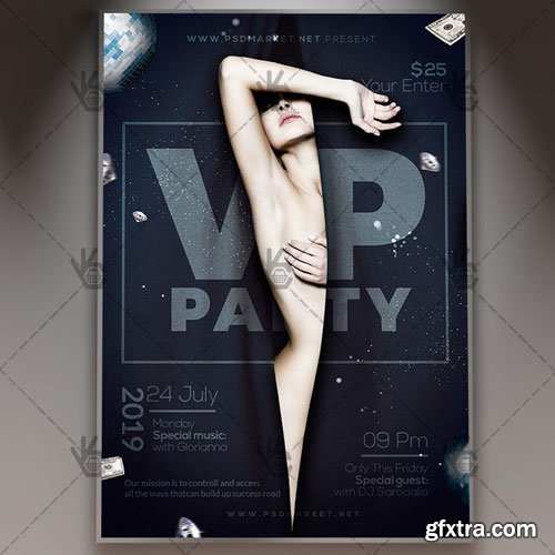 VIP Party Flyer – PSD Template