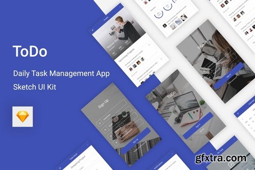 ToDo - Daily Task Management Mobile App for Sketch