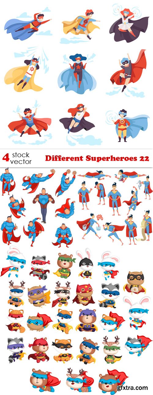 Vectors - Different Superheroes 22