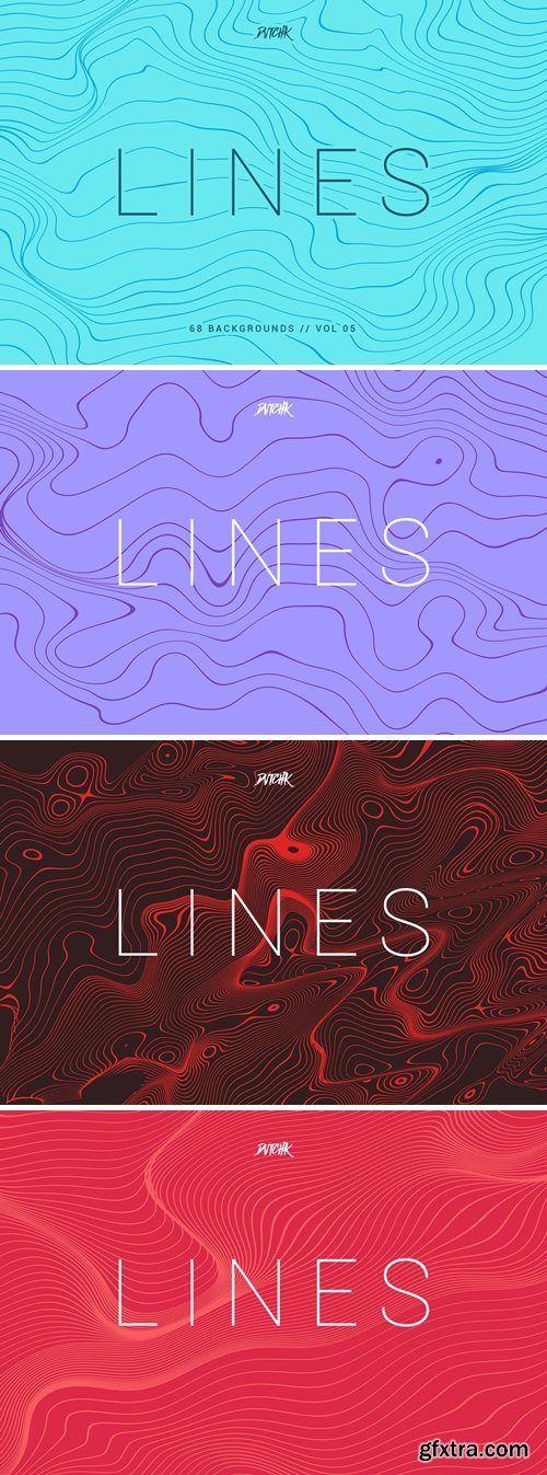 Lines | Abstract Wavy Backgrounds | Vol. 05