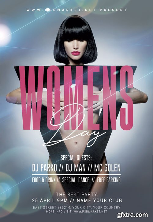 Womens Day Event Flyer - PSD Template