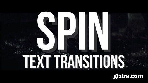 MotionArray Spin Text Transitions 233587