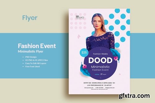 Fashion Event Minimalistic Flyer