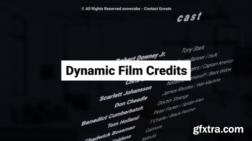 VideoHive Dynamic Film Credits 23822035