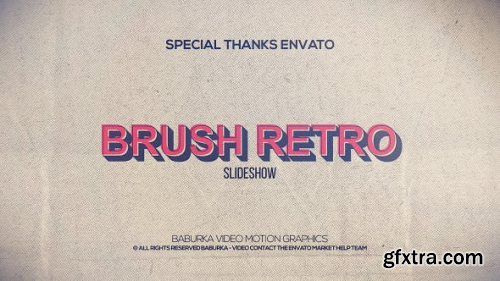 VideoHive Brush Retro Slideshow 20627077