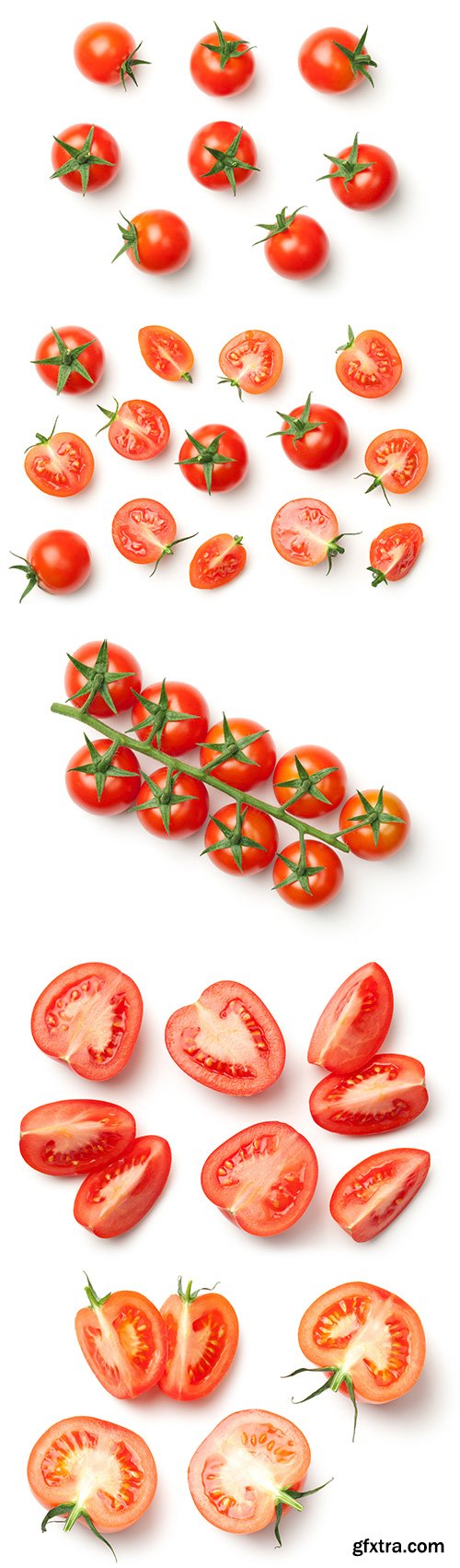 Cherry Tomatoes Isolated - 6xJPGs