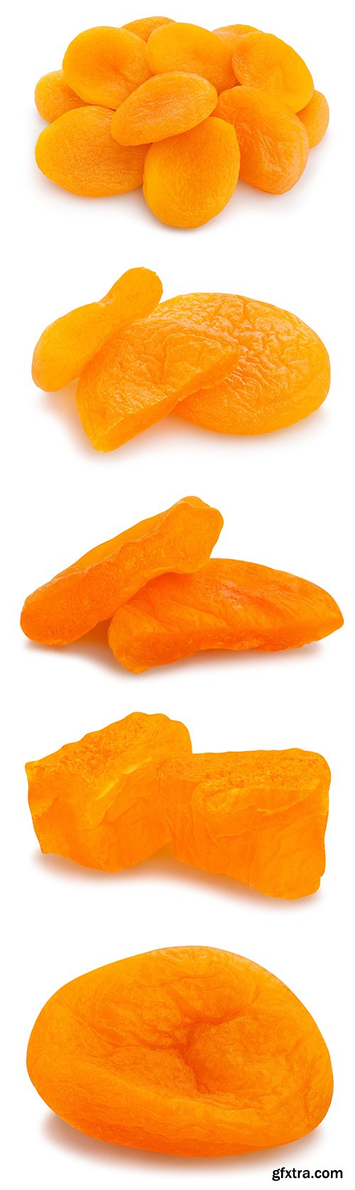 Dried Apricots Isolated - 7xJPGs