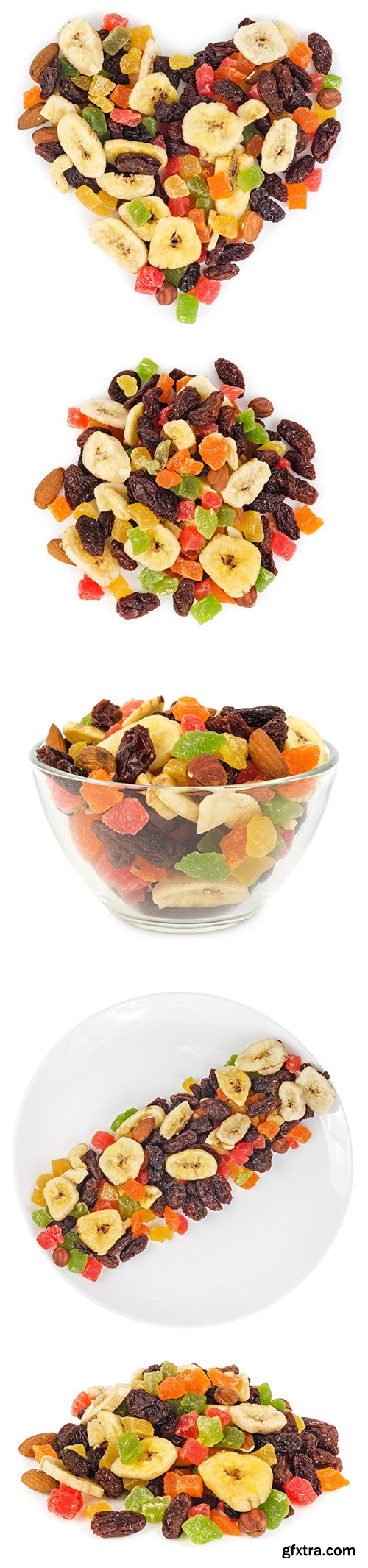 Dried Fruits Isolated - 7xJPGs