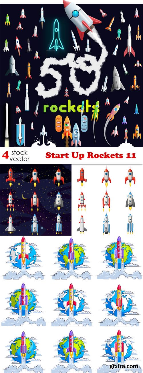 Vectors - Start Up Rockets 11