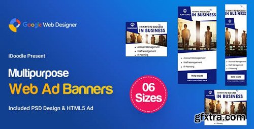CodeCanyon - C22 - Multipurpose Business Startup Banners GWD PSD - 23803102