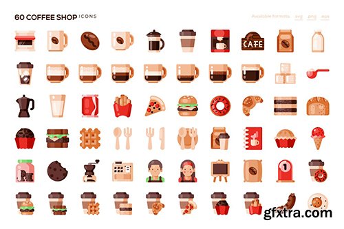 60 Coffee Shop Icons