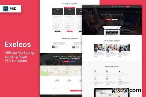 Affiliate Marketing - Landing Page PSD Template