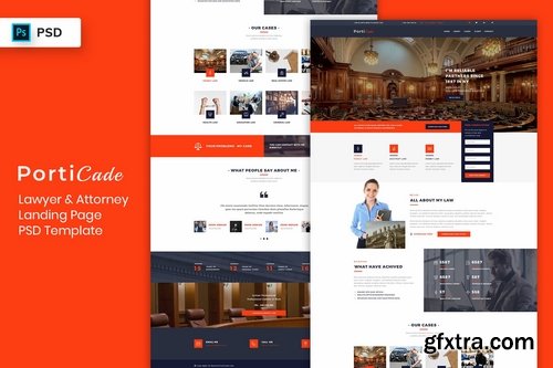 Lawyer & Attorney - Landing Page PSD Template-02