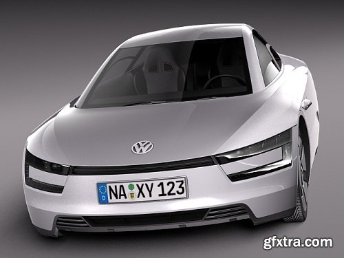Volkswagen XL1 2014 3D Model
