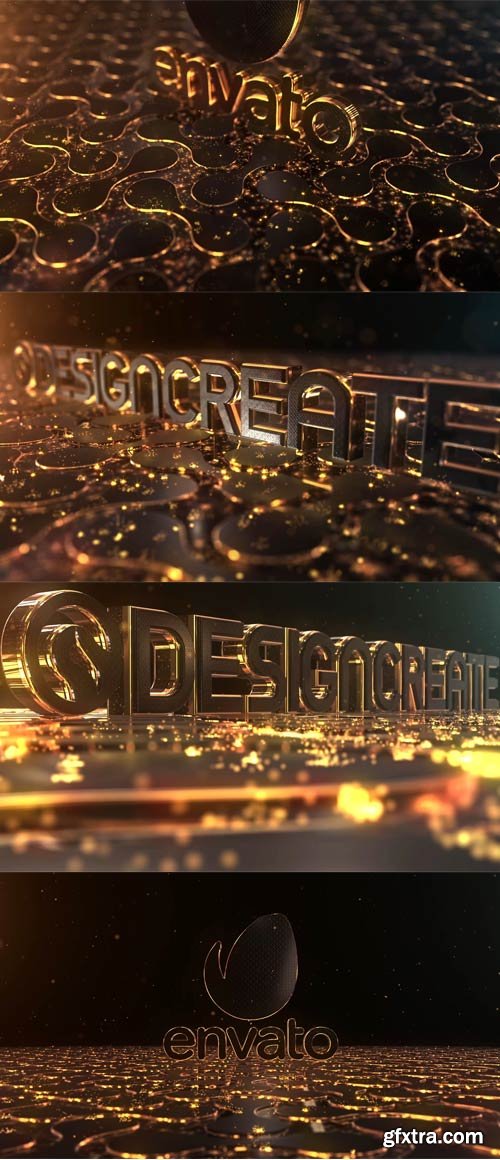 Videohive - Particles Gold Logo - 21332516
