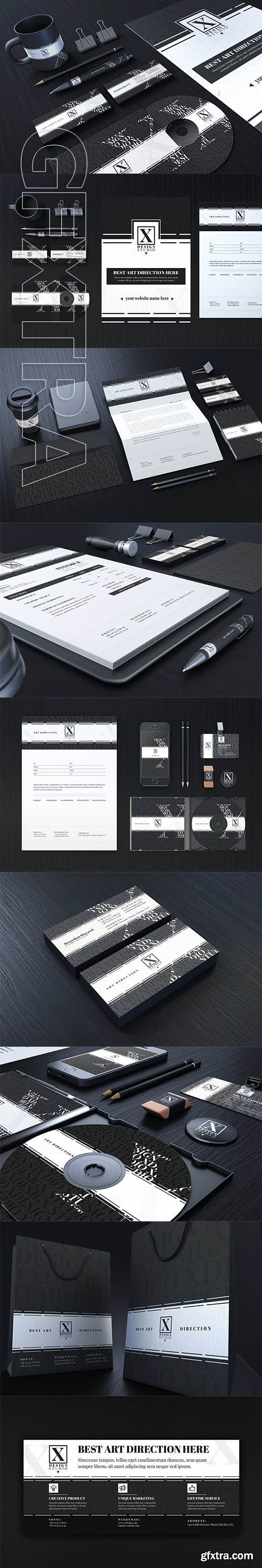 CreativeMarket - X Design Studio Branding Identity 3760559