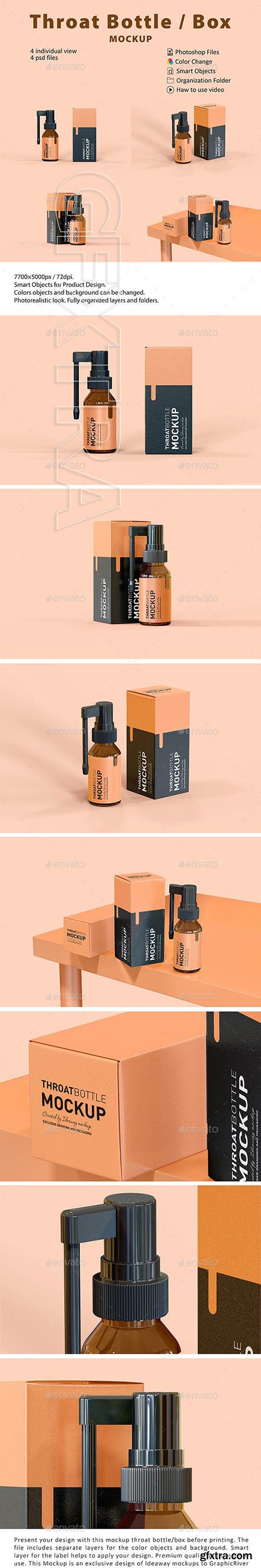 GraphicRiver - Throat Bottle Box Mockup 23560903