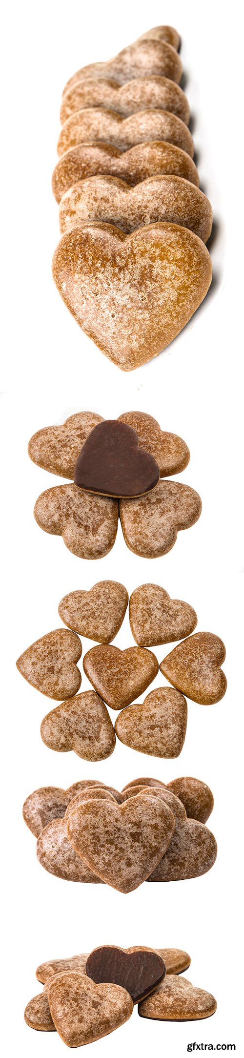 Heart Cookies Isolated - 13xJPGs