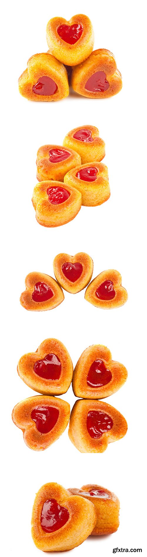 Muffins Heart Isolated - 10xJPGs
