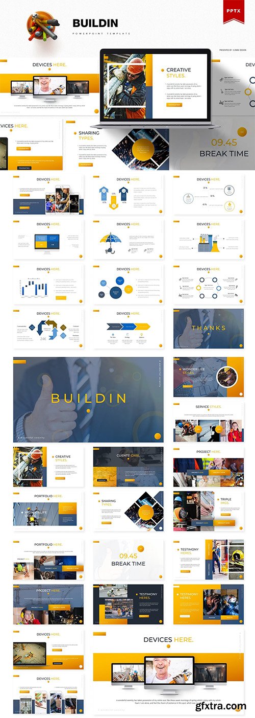 Buildin | Powerpoint, Keynote and Google Slides Template