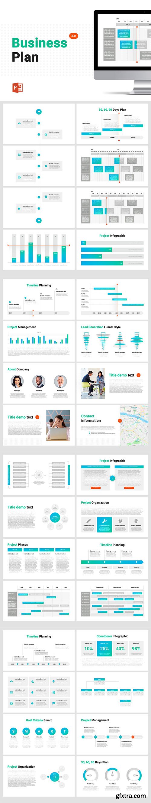 Business Plan 3.0 Powerpoint, Keynote and Google Slides Template