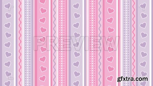 Pink Purple Background With Hearts 239066