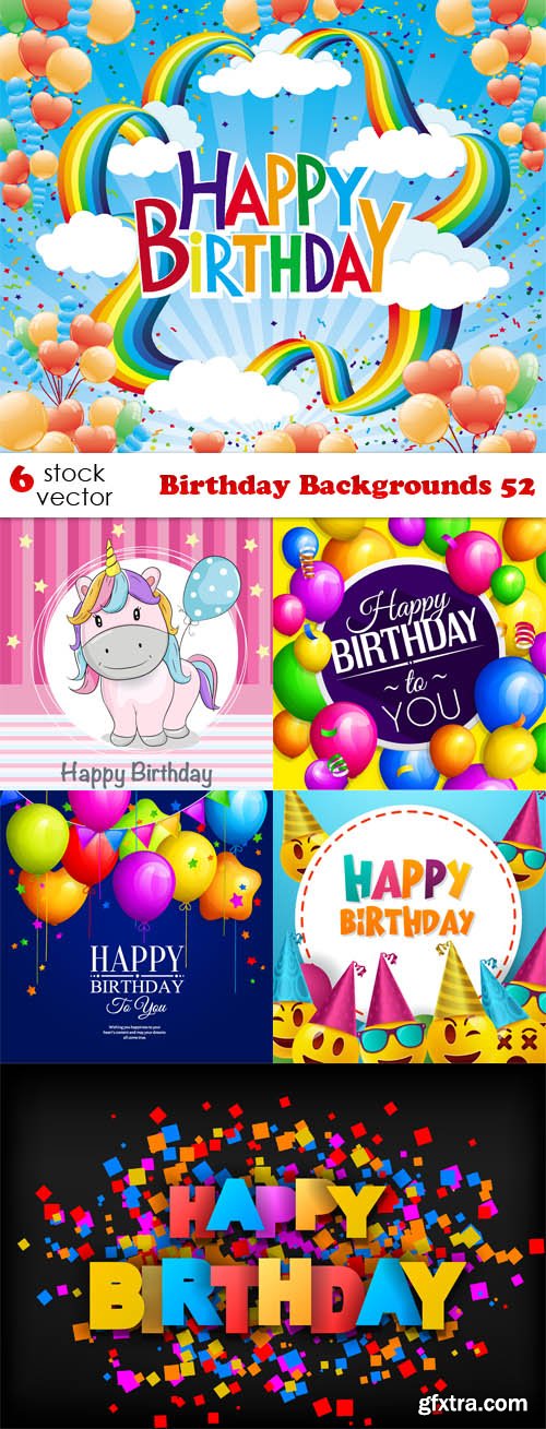 Vectors - Birthday Backgrounds 52