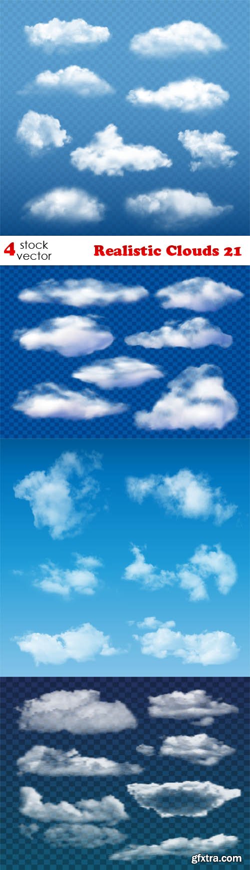 Vectors - Realistic Clouds 21