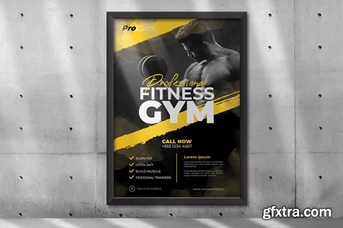 Gym and Fitness Poster Template