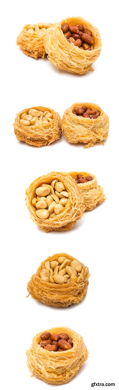Baklava With Nuts Isolated - 9xJPGs